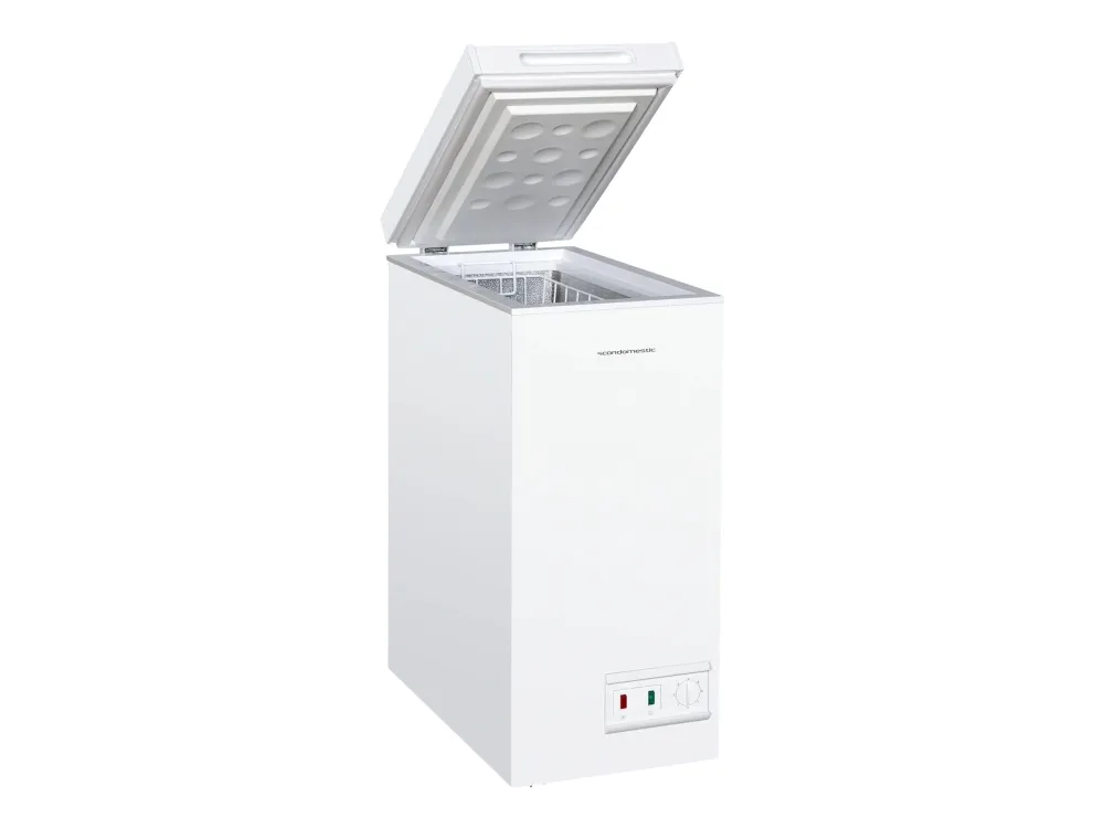 Scandomestic CF51WE - Kumme - bredde: 35.5 cm - dybde: 59 cm - højde: 85 cm - 51 liter - Klasse E - hvid