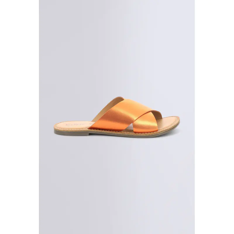 DIAZ ORANGE MÉTALLISÉ MULES Cuir  Femme
