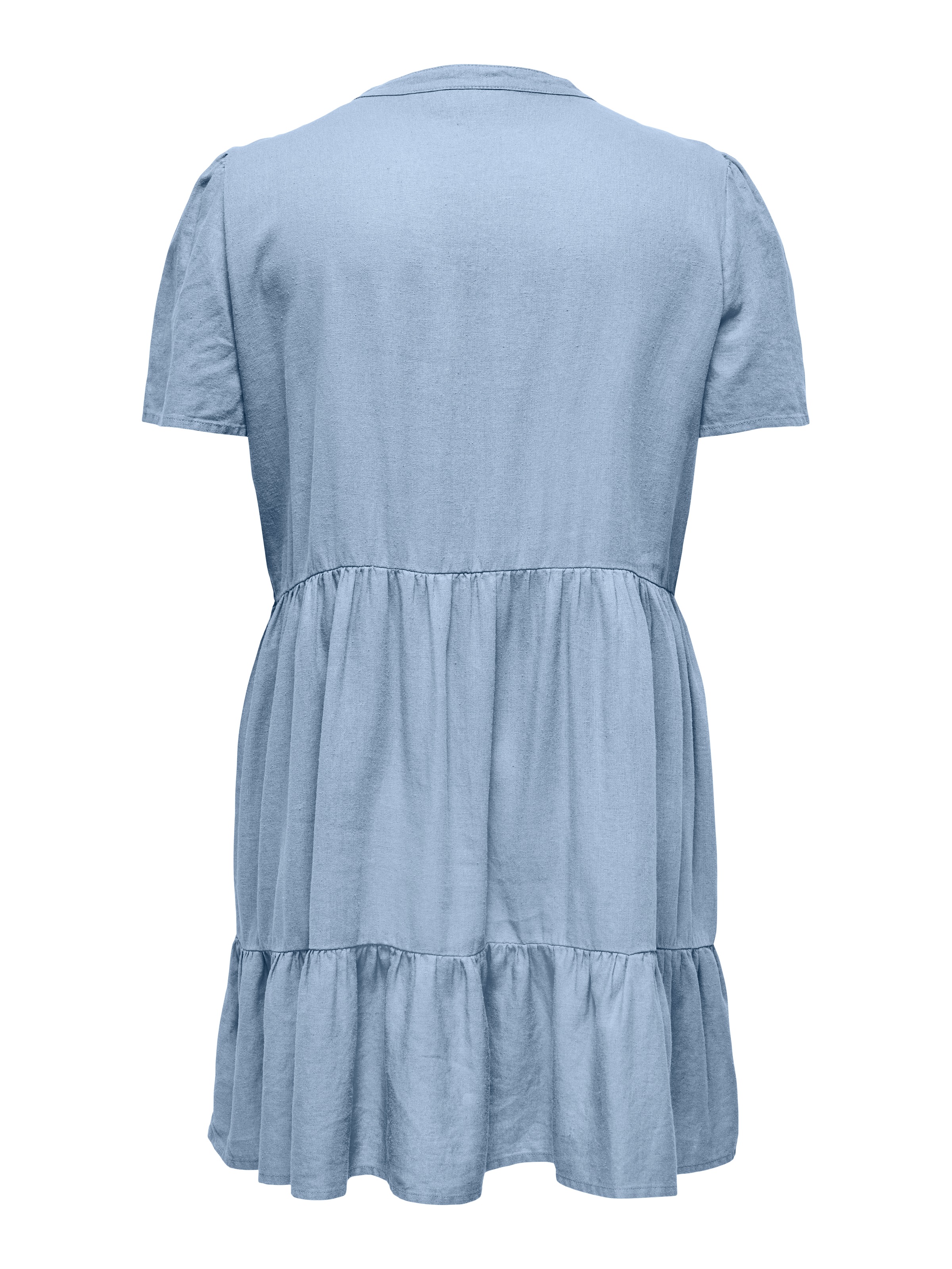 ONLY CARMAKOMA Minikleid »CARTIRI-CARO S/S V-NECK LIN DRESS  TLR« Sommerkleid