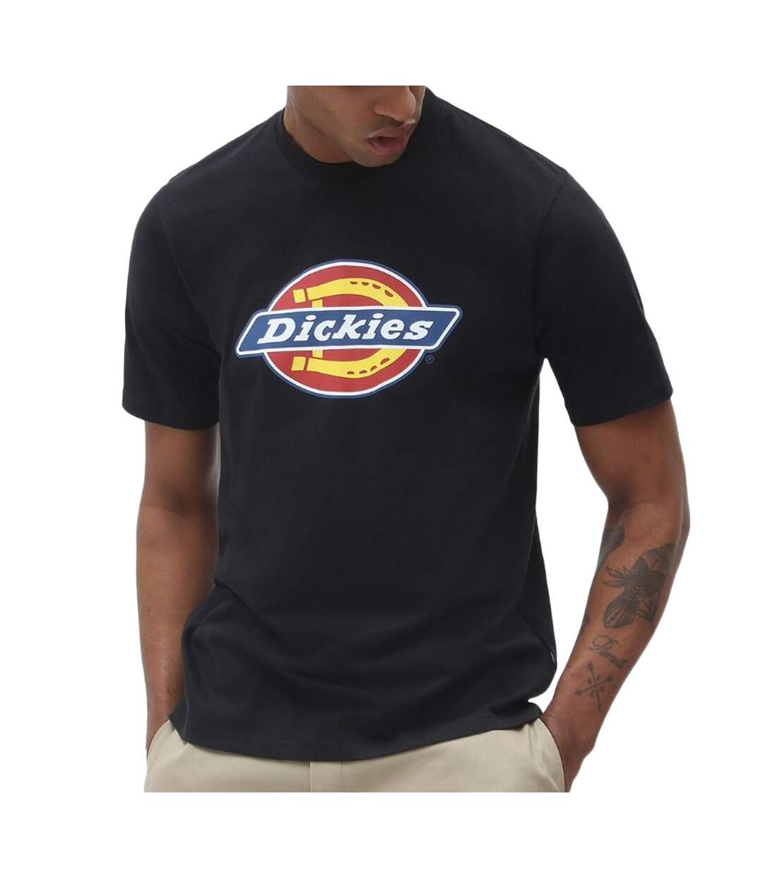 T-shirt Noir Homme Dickies Horseshoe