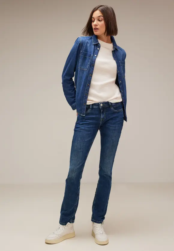 Casual Fit Jeans - deep indigo used wash