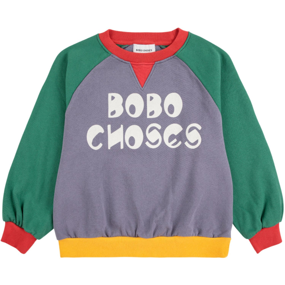 Køb Bobo Choses Multicolor Farve Block Ranglan Sweatshirt