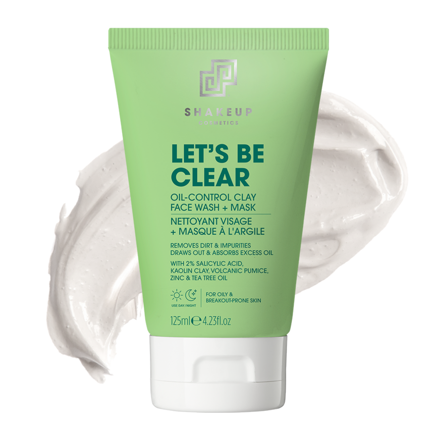 Shakeup Let's Be Clear Oil-Control Clay Face Wash   Mask 125 ml
