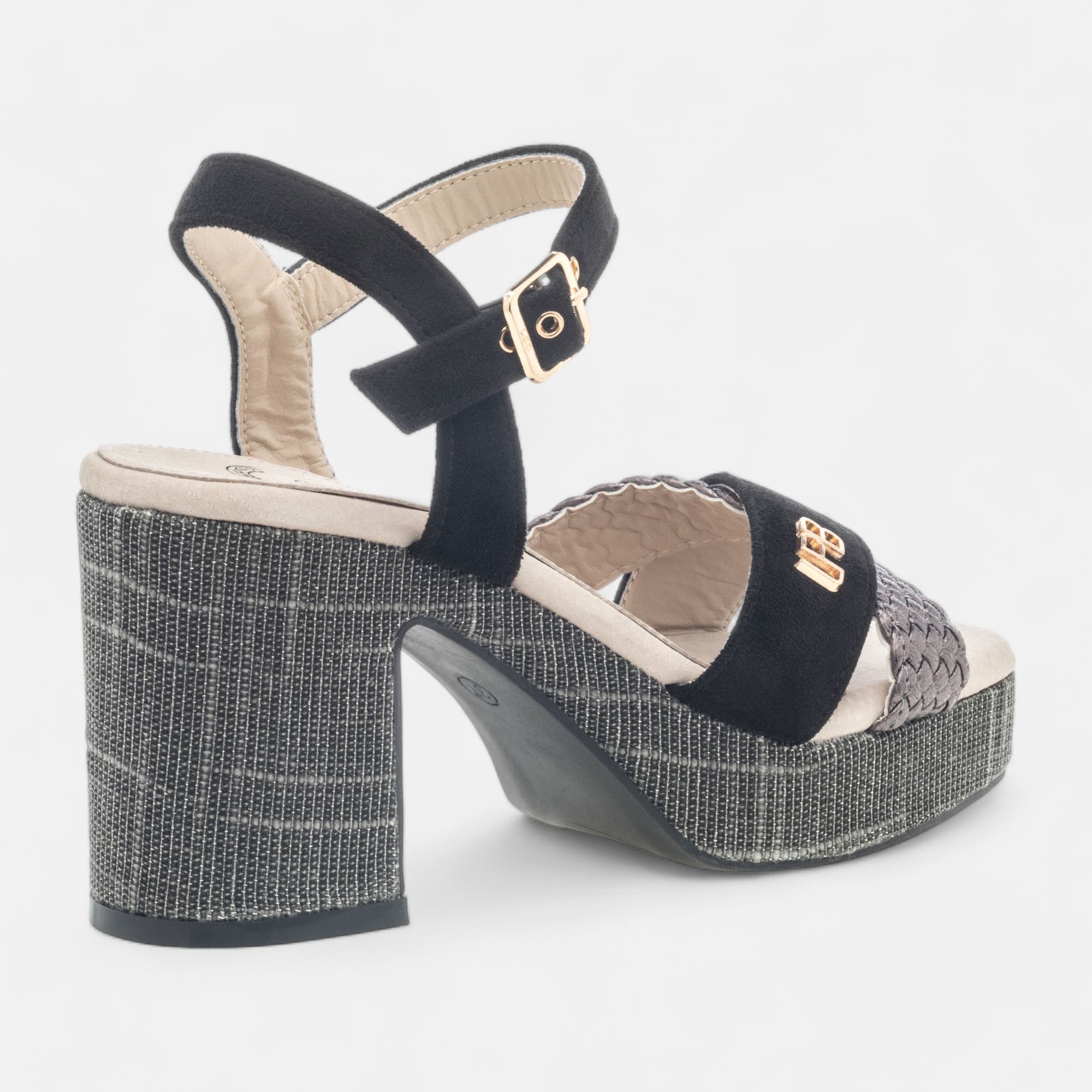 Nu-pieds à talon Femme noir