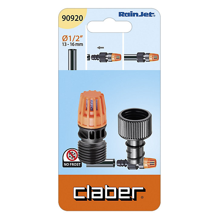 Vanne de purge en plastique Claber 13 x 16 mm