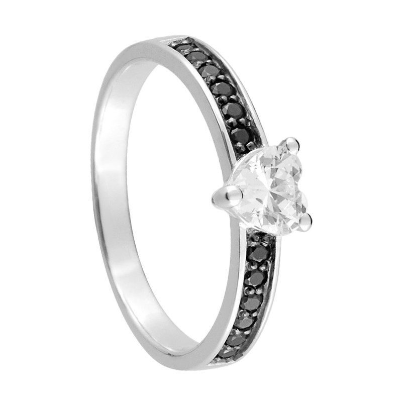 Bague femme - Oxyde de zirconium - Argent 925