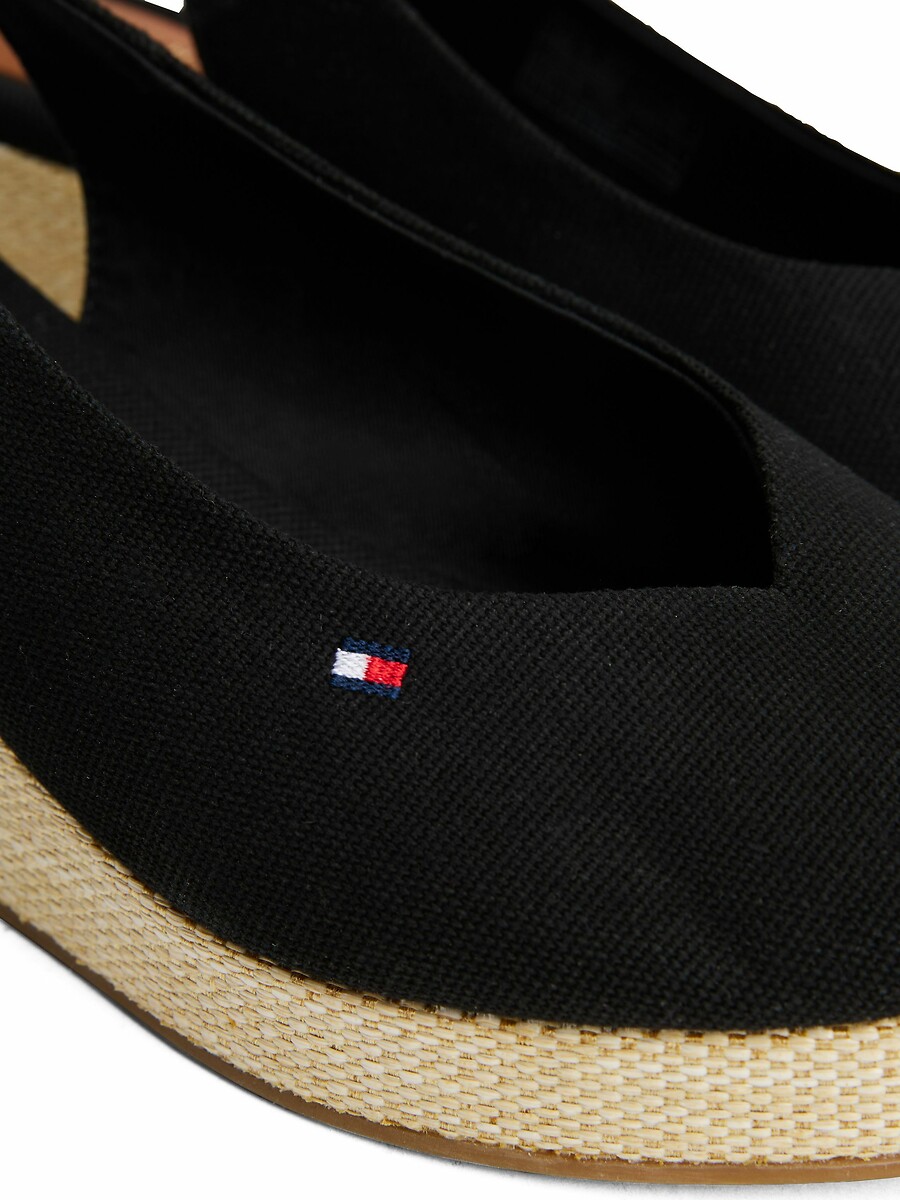 TOMMY HILFIGER<br>Sandálias plataforma com tira no calcanhar Bandeira