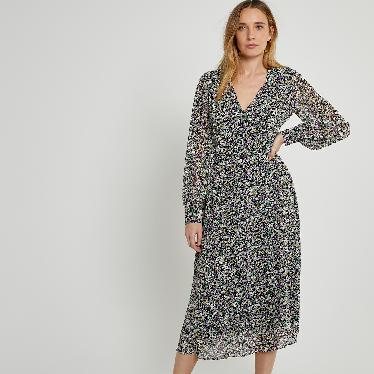 COLEÇÕES LA REDOUTE<br>Vestido longo florido, estampa floral