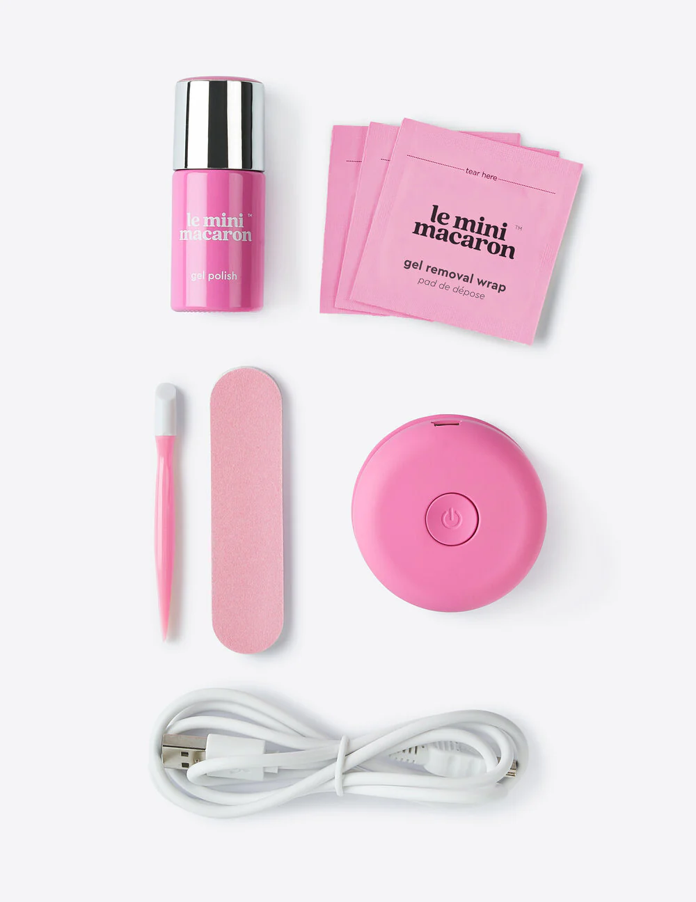 Le Mini Macaron  Gel Manicure Kit - Bubblegum Crush