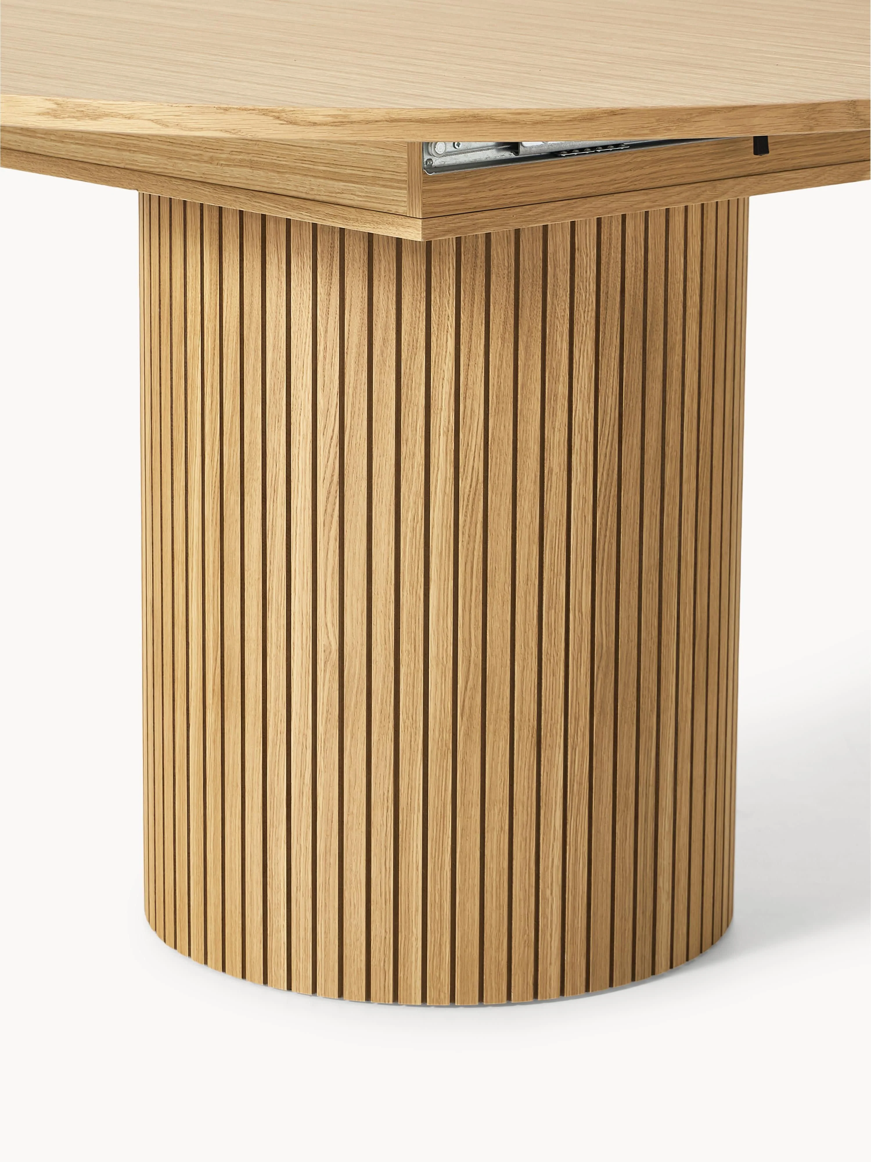 Uitschuifbare eettafel Filo met groefstructuur, in verschillende formaten