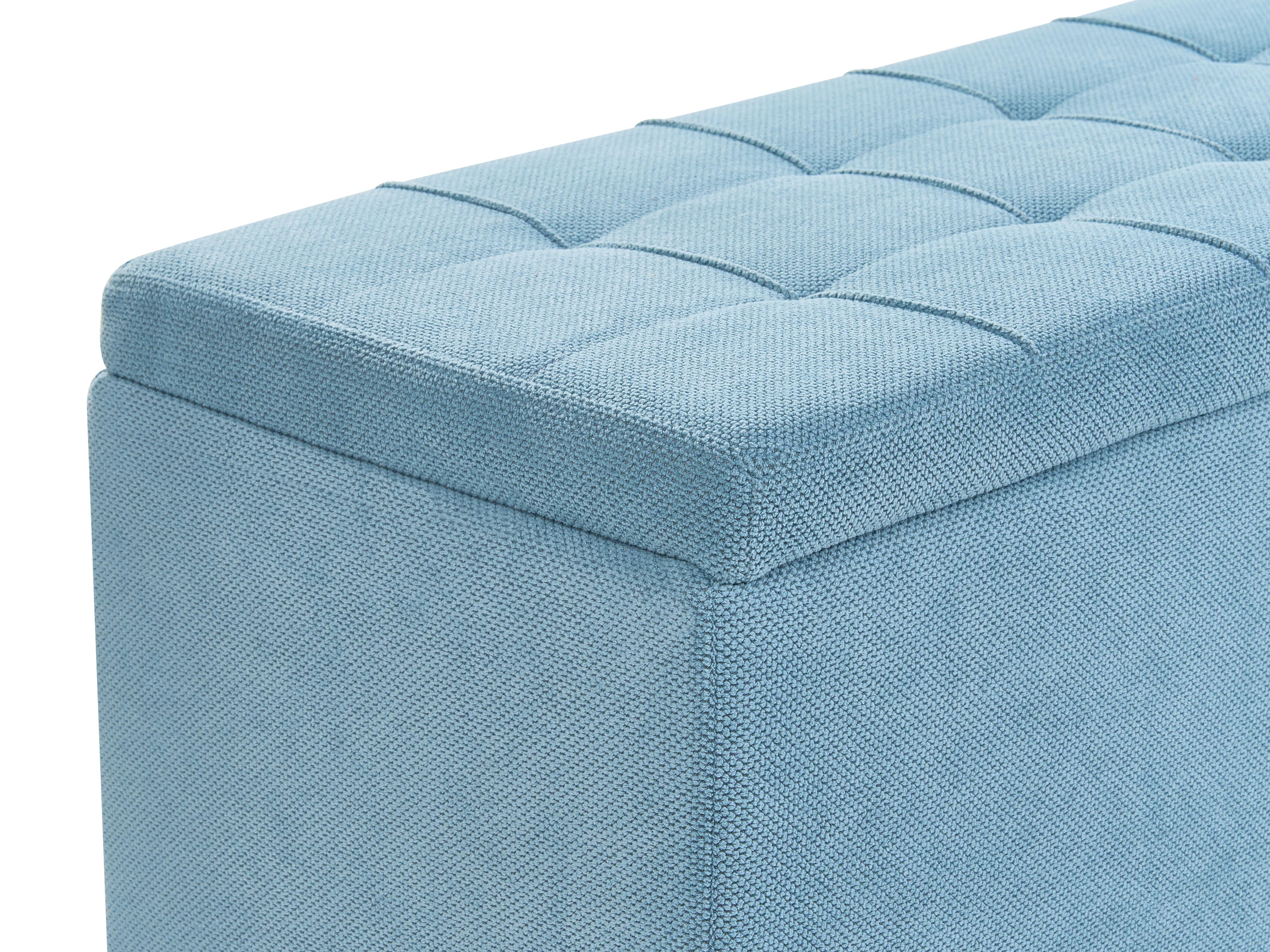 Opbergpoef OREM Stof 100 cm 40 cm Blauw