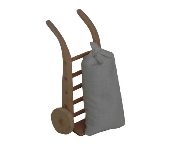 Kolbe Krippenzubehör Sackkarre mit Sack, ca.