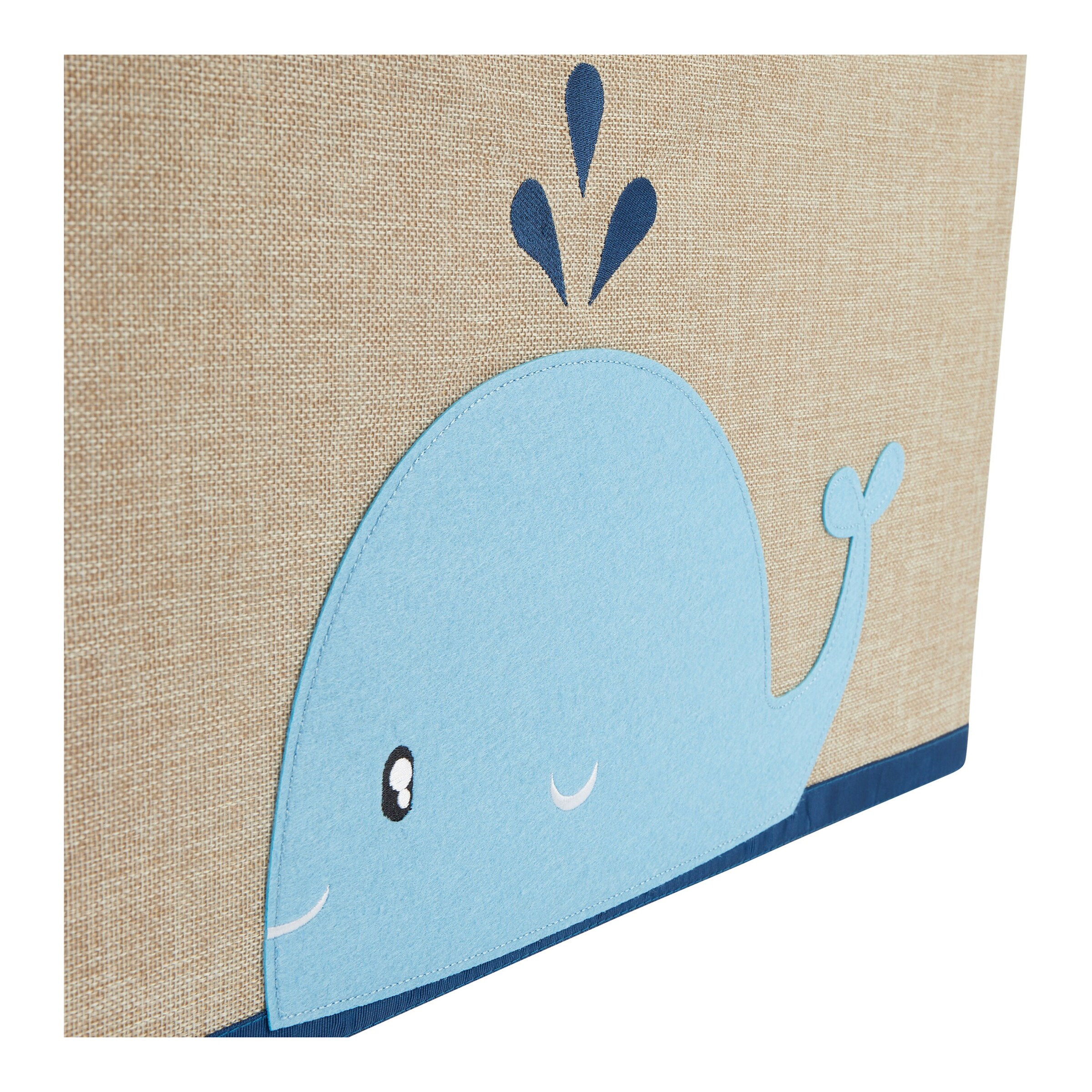 Bieco Aufbewahrungskiste 36x51x36 cm Wal / beige / blau