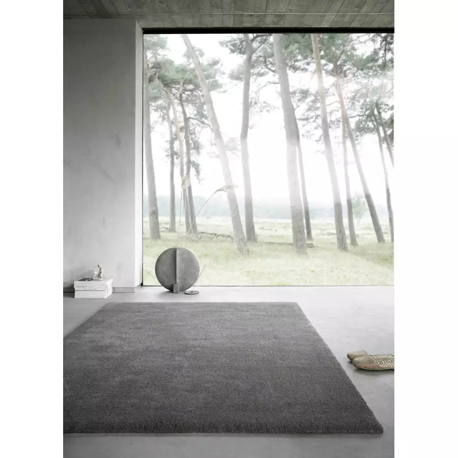 Wecon home basics Hochflorteppich Emilia grau