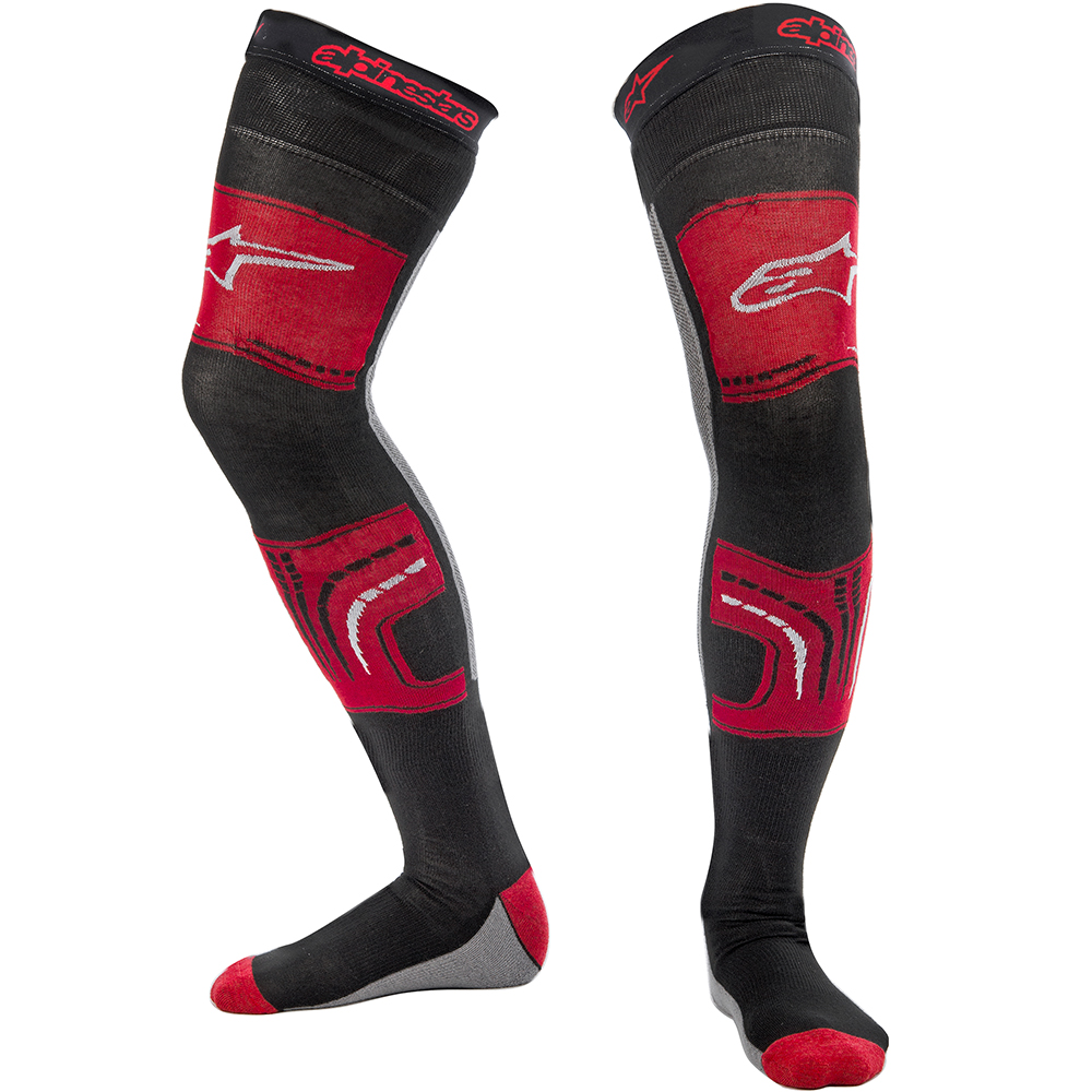 Alpinestars - Chaussettes Knee Brace - 2020 Noir / Rouge