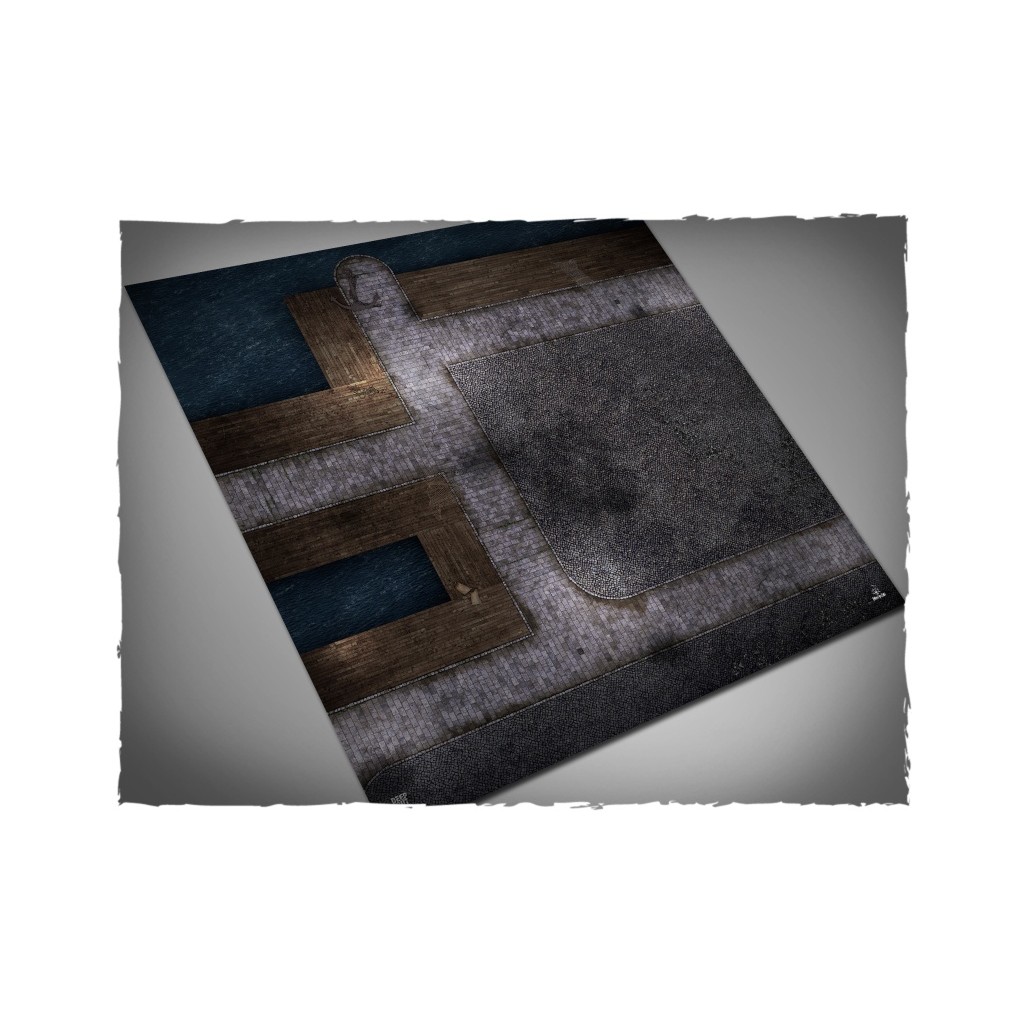 Terrain Mat Mousepad - Mythos Docks - 90x90