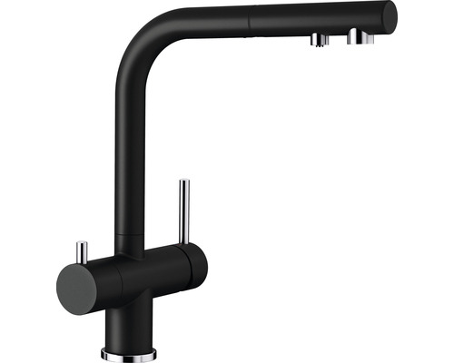 Blanco keukenkraan met handdouche FONTAS-S II mat zwart 526158