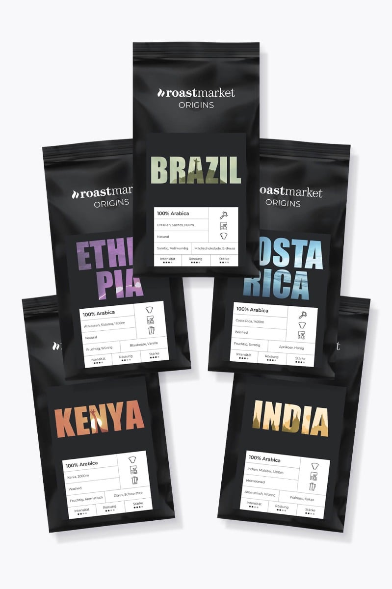 roastmarket ORIGINS Probierpaket 1,25kg