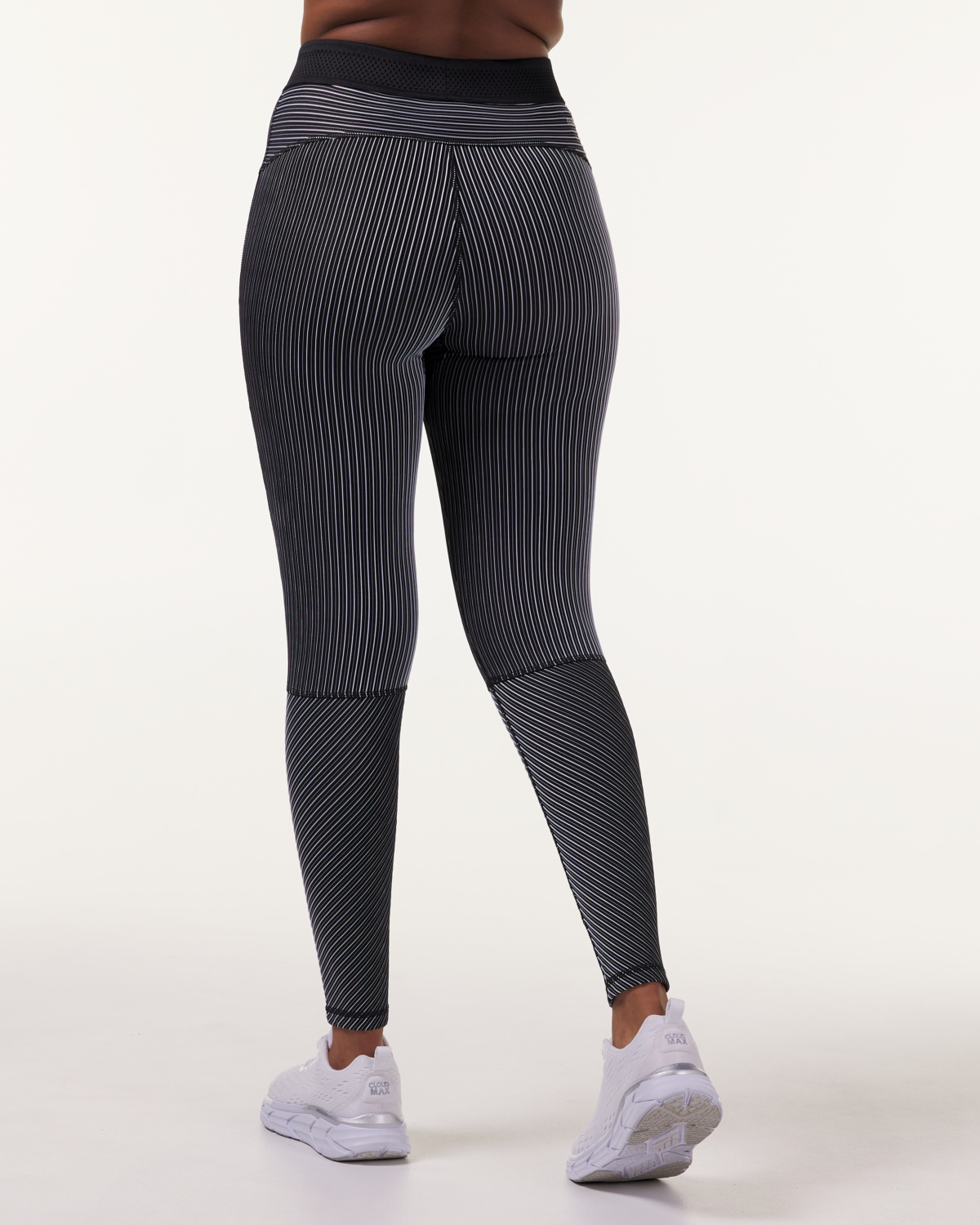 LEVITY Swift Tech Rib Tights Black\White