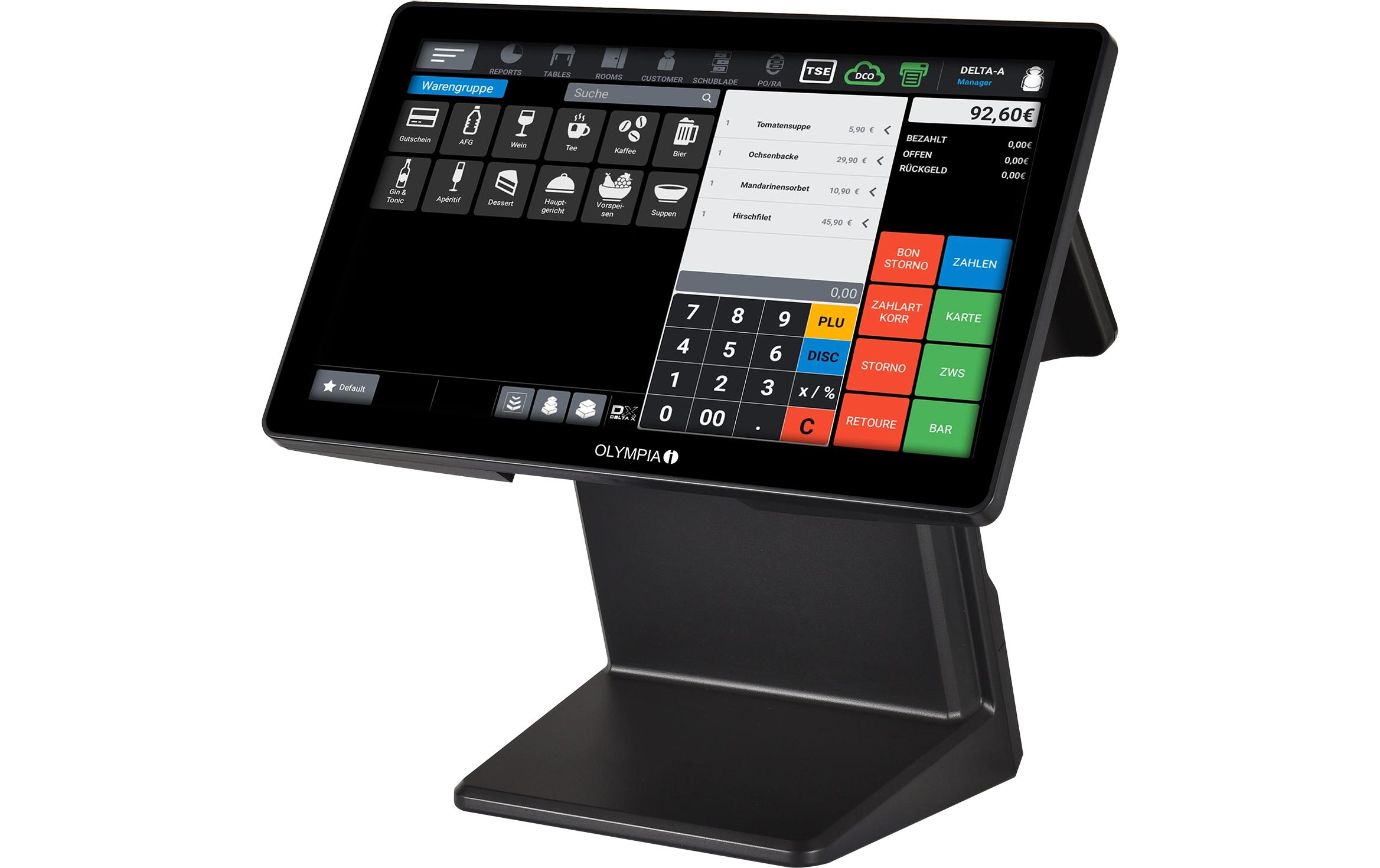 Registrierkasse T400DK Schwarz<br>Kassensystem T400DK