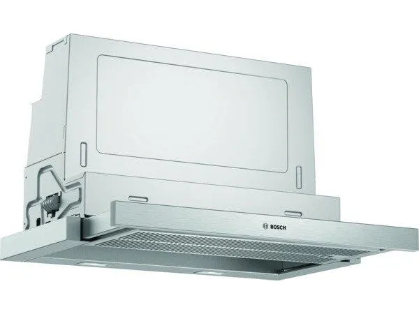 Bosch Serie | 4 DFS067A51 - Hætte - teleskopisk - Niche - bredde: 52.4 cm - dybde: 29 cm - udtrækning og recirkulation (-) - med intern motor - metalgrå