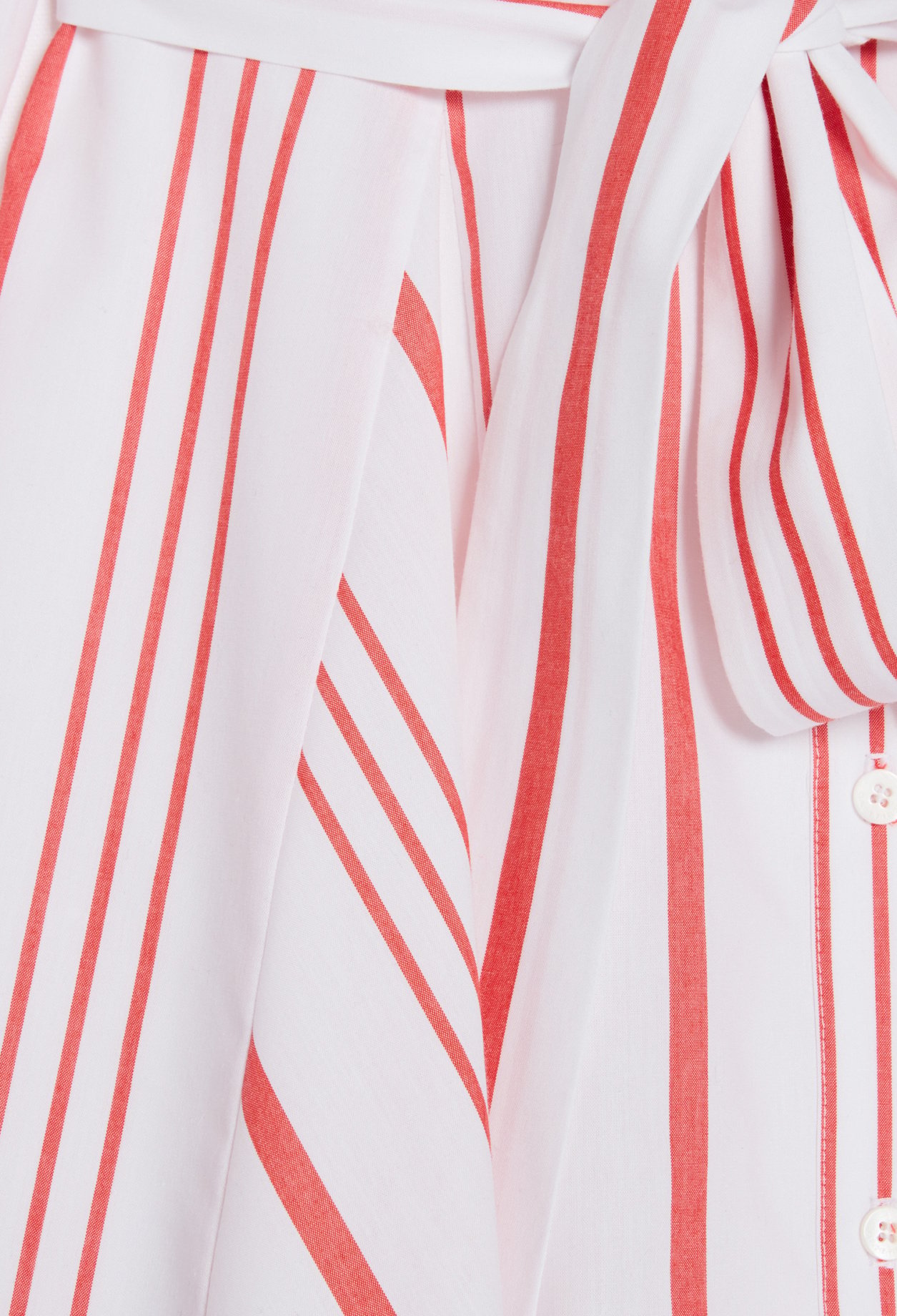 Robe chemise courte rayee