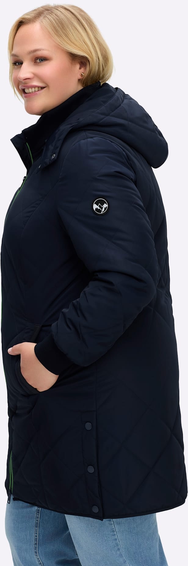 Sheego Steppjacke mit Kapuze