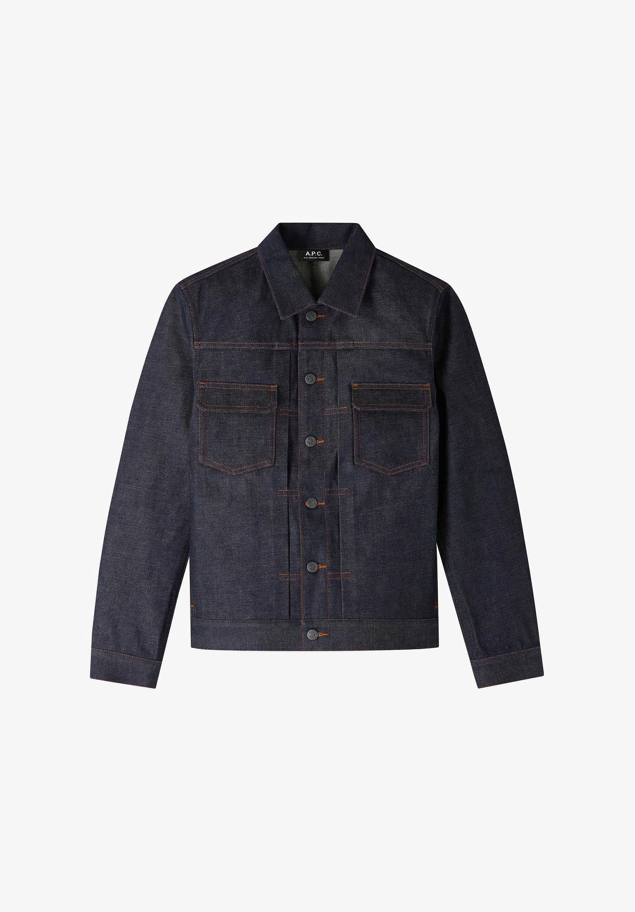 veste jean work - Indigo