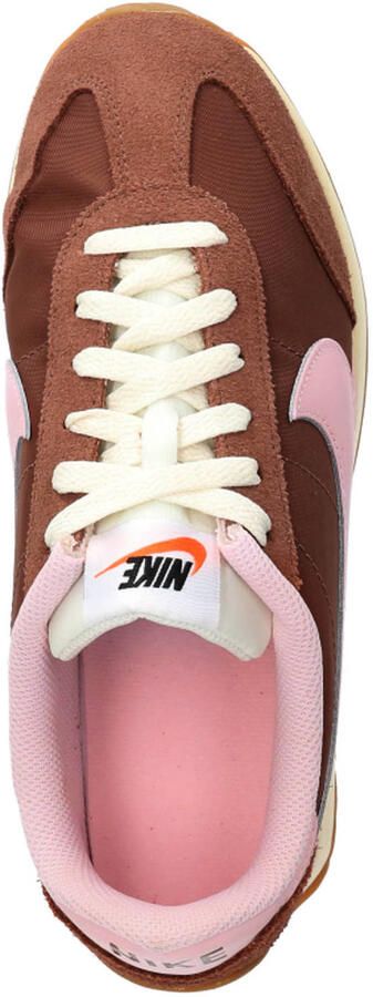 Nike Pacific suede sneakers bruin lichtroze