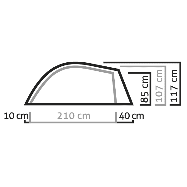 Tente bivouac SALEWA LITETREK III TENT LIGHTGREY/CACTUS