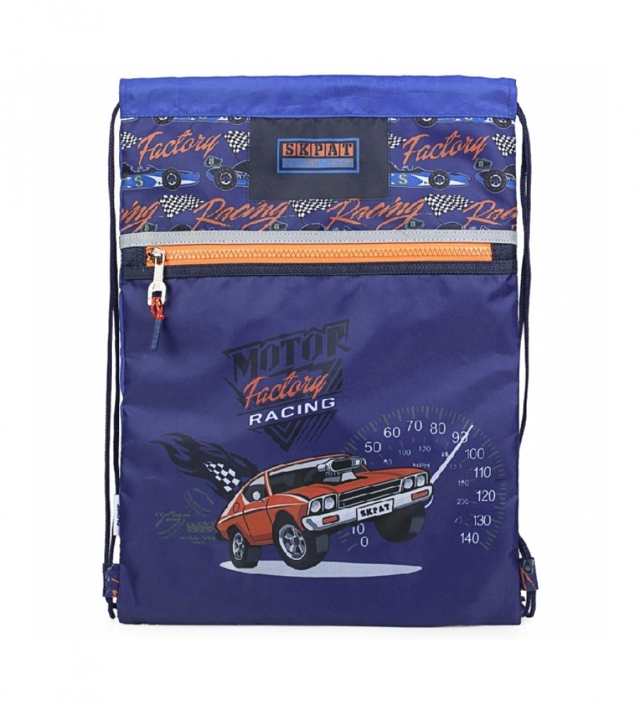 Mochila com cordão Skpat 130941 Azul Marinho - 30x40x1cm -