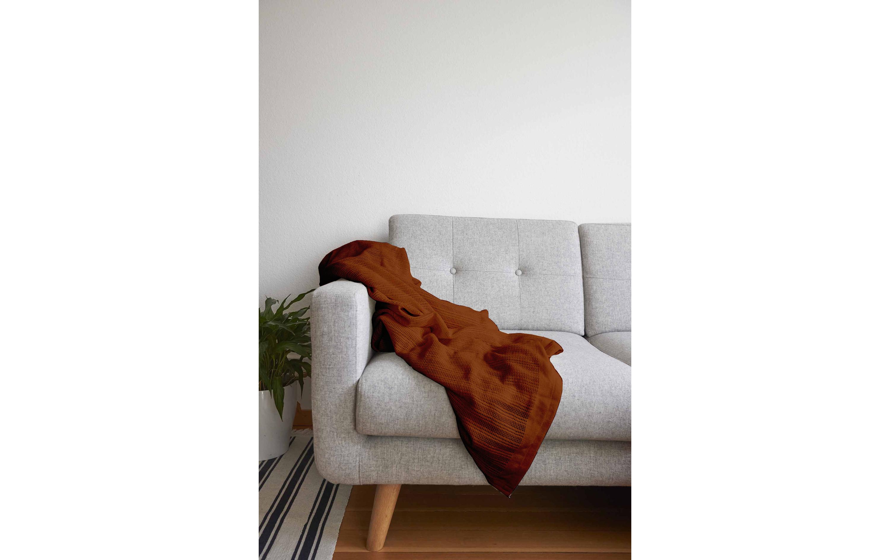 Decke Sole 210 x 150 cm, BordeauxSommerdecke