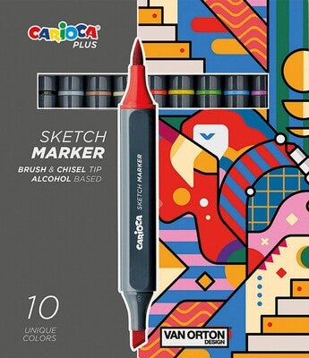 Carioca PLUS Skissepenner 10-Pakk