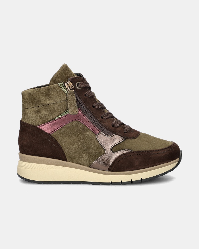 Gabor Hoge sneakers  - groen