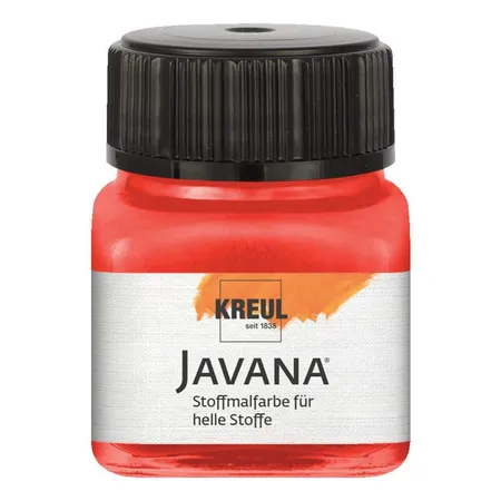 Javana Stoffmalfarbe für helle Stoffe, 20 ml Glas in rot