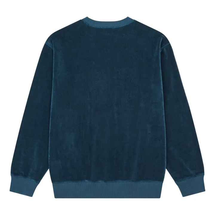 SMALLABLE BASICS Sweat Velours Homme Coton Bio | Océan