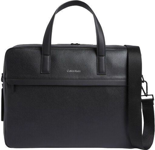 Calvin Klein - Laptoptas - Zwart - Imitatieleer - Klein