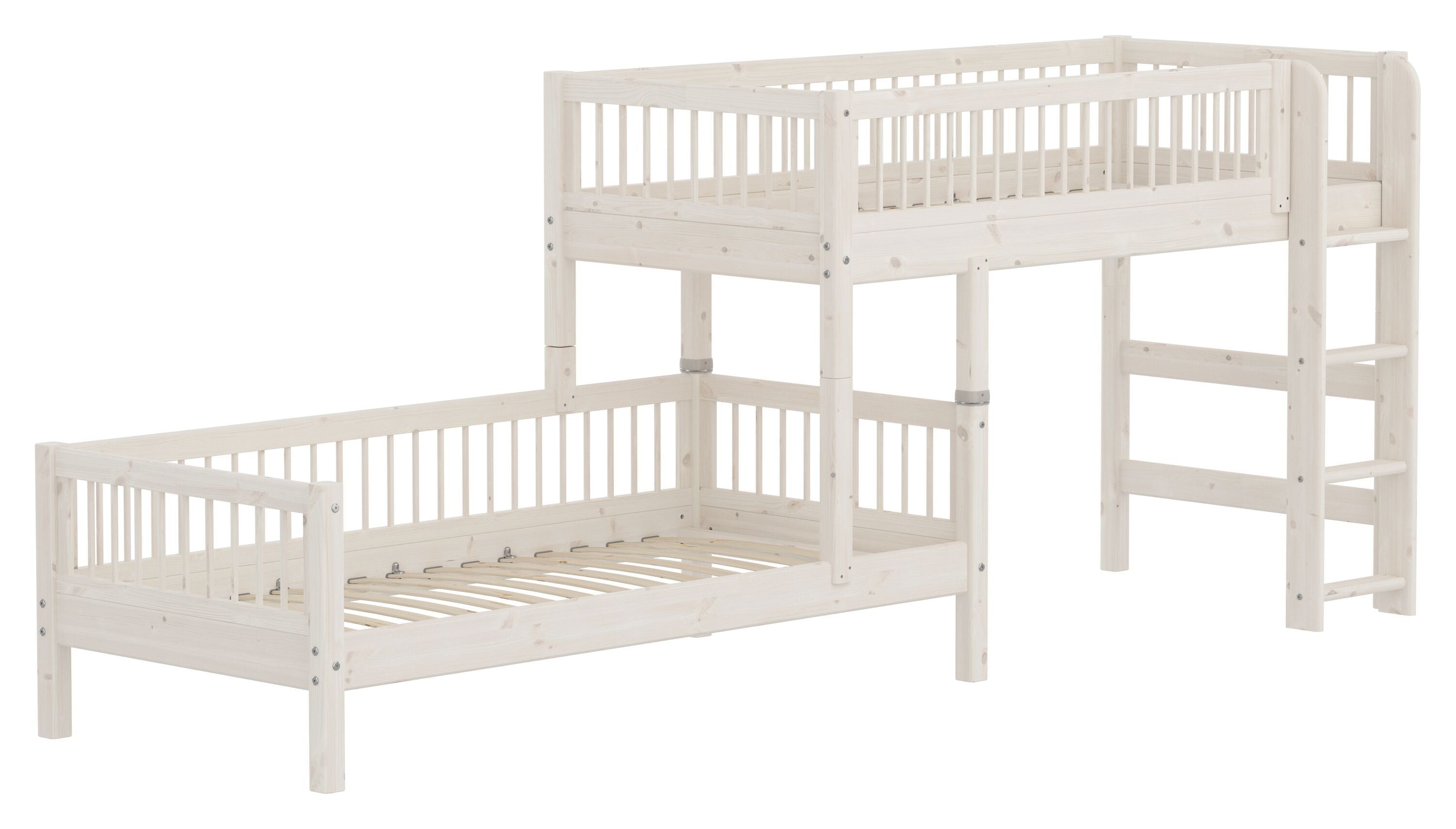 Flexa CLASSIC Bettkombination - White Wash / B: 110.0 cm x T: 210.0 cm x H: 143.0 cm