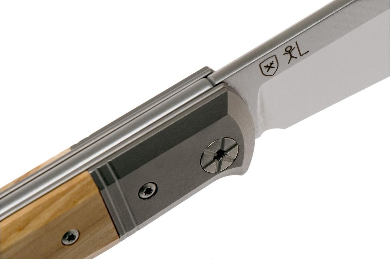 LionSteel Gitano Olijfhout GT01 UL zakmes, Gudy van Poppel design