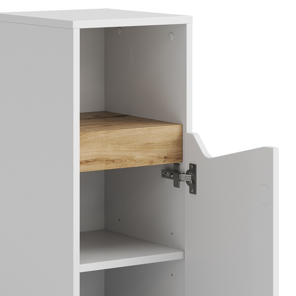 Vicco Midischrank Marelle 30 x 74 cm, Weiß Artisan Badschrank modern Badezimmer