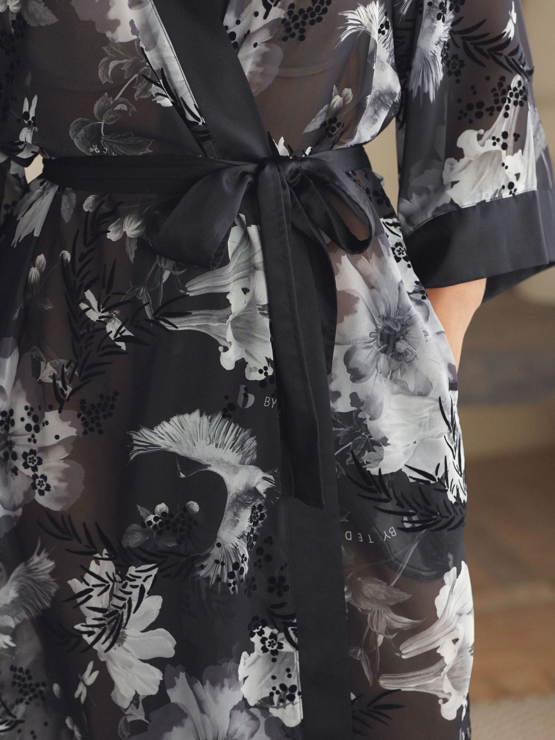 B by Ted Baker Black Bird Robe
