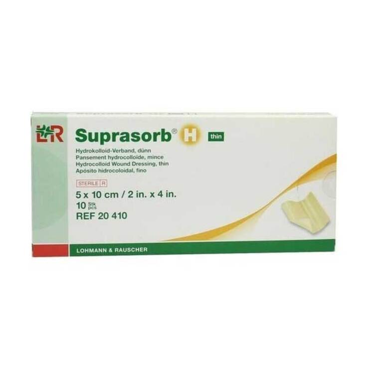 Suprasorb H Hydrokolloidverband 5x10cm dünn, 10 St