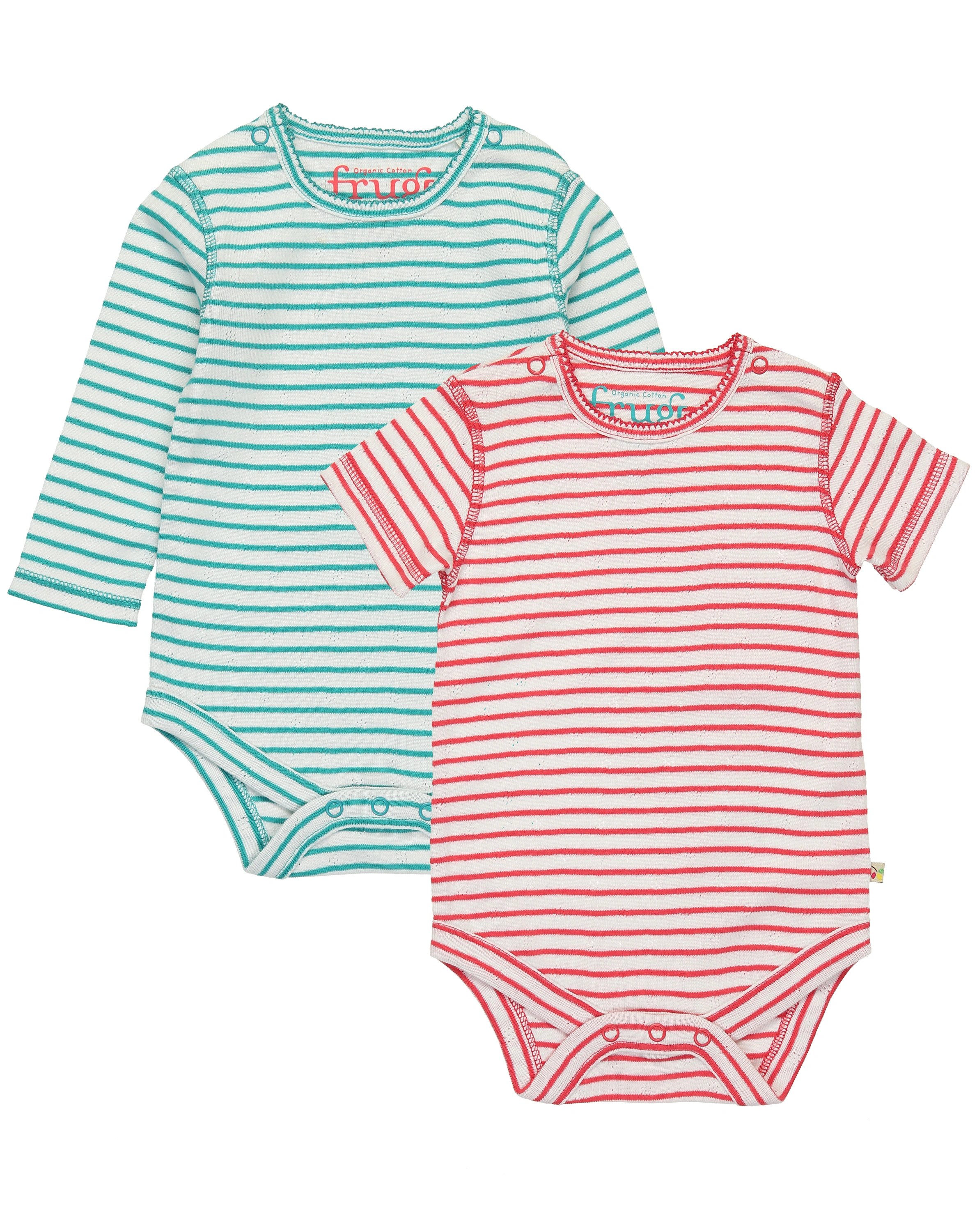 Body POINTELLE 2er Pack gestreift in blau/pink