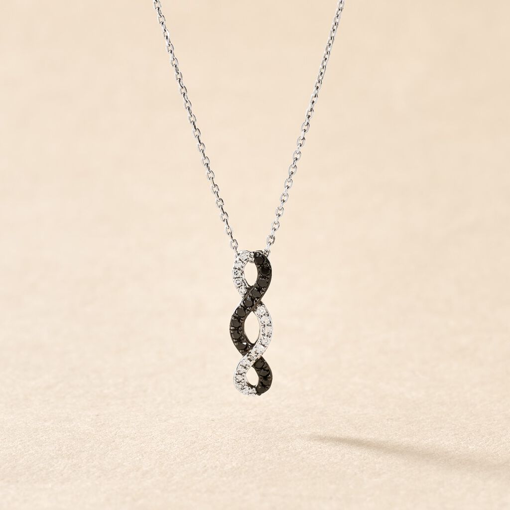 Collier Lilybeth Or Blanc Diamant