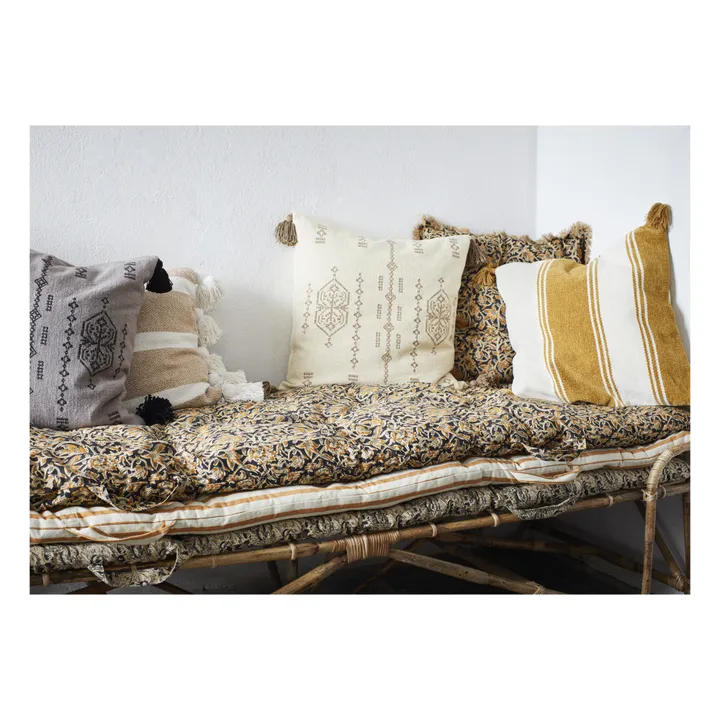 Madam Stoltz Matelas de sol rayé - 70x180 cm