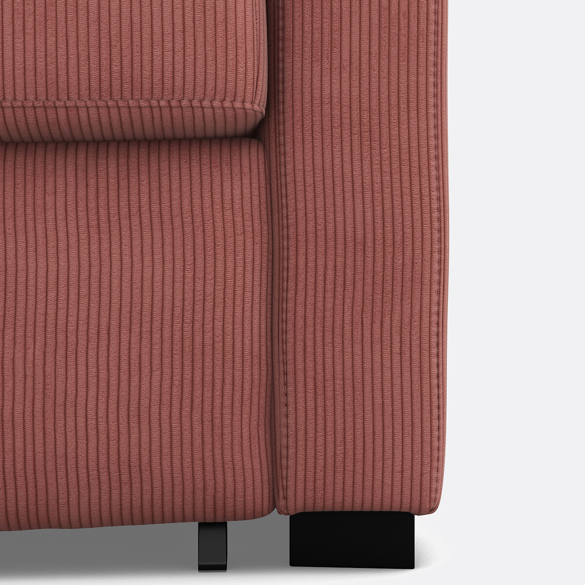LA REDOUTE INTERIEURS<br>Sofá cama de veludo fino, espuma, Timor