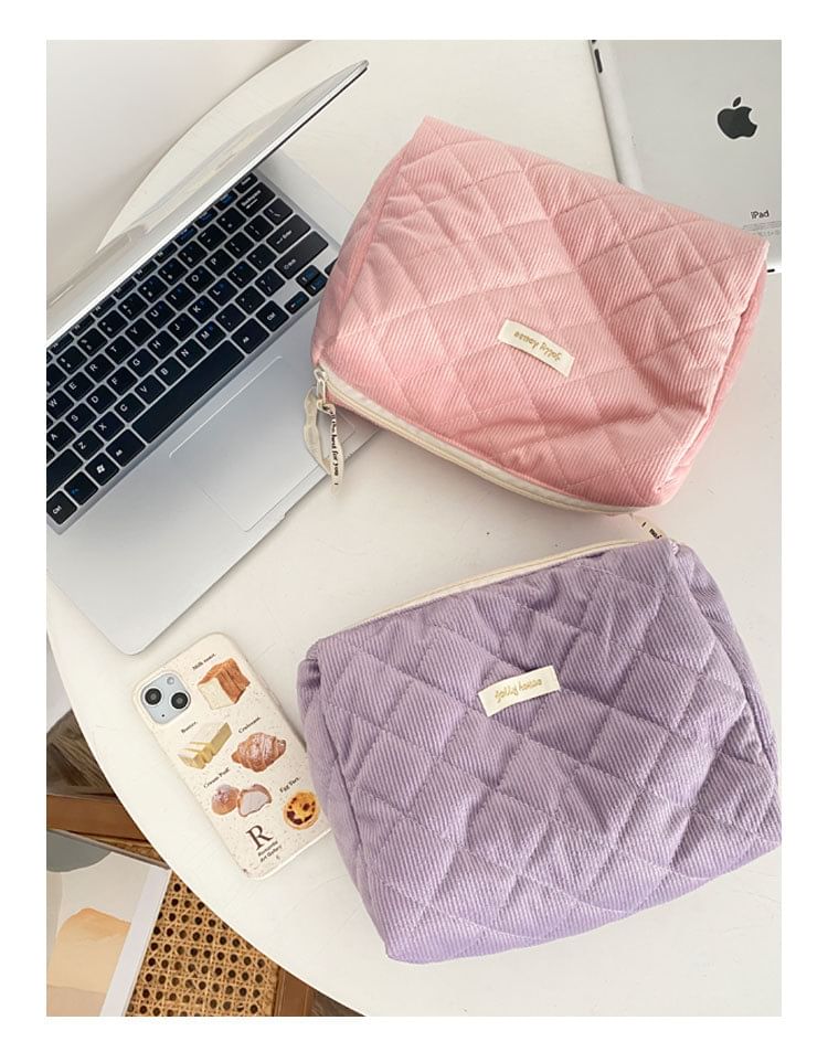 TangTangBags - Gewatteerde make-uptas met rits