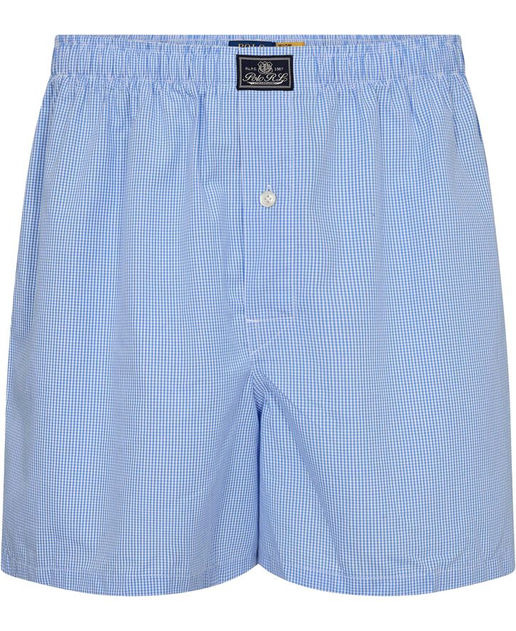 Polo Ralph Lauren Windowpane Woven Boxer Lyseblå