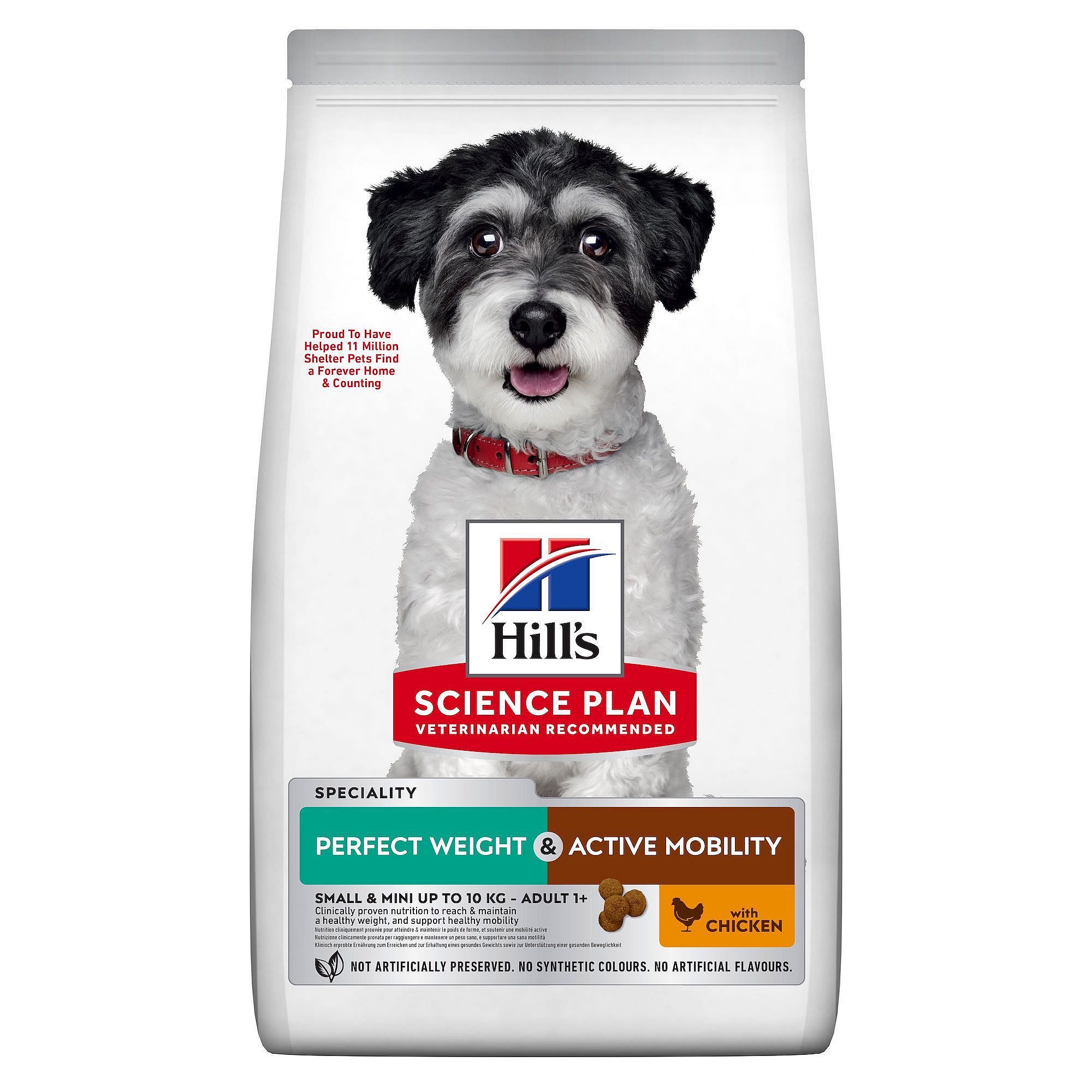 Hill's Science Plan Perfect Weight & Active Mobility Small & Mini Adult Hondenvoer met Kip | 6 kg | 12129.1