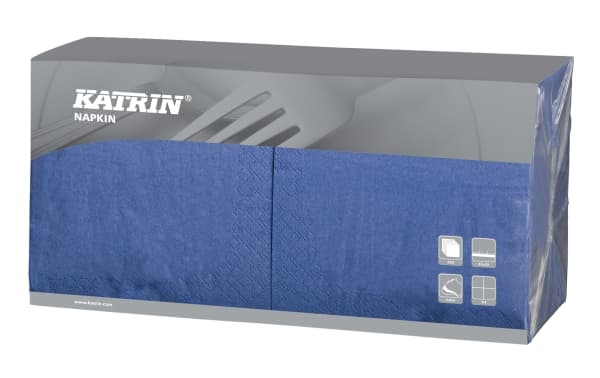 Serviet Fasana 33x33 cm 3-lag Mørkeblå,4 pk x 250 stk/krt